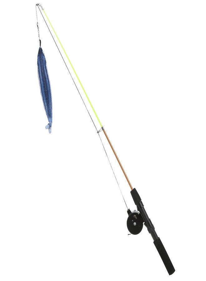 ZJchao Funny Cat Stick Flexible Interactive Telescopic Fishing Rod Toy for Cats (+Fishing Rod) - Image 1